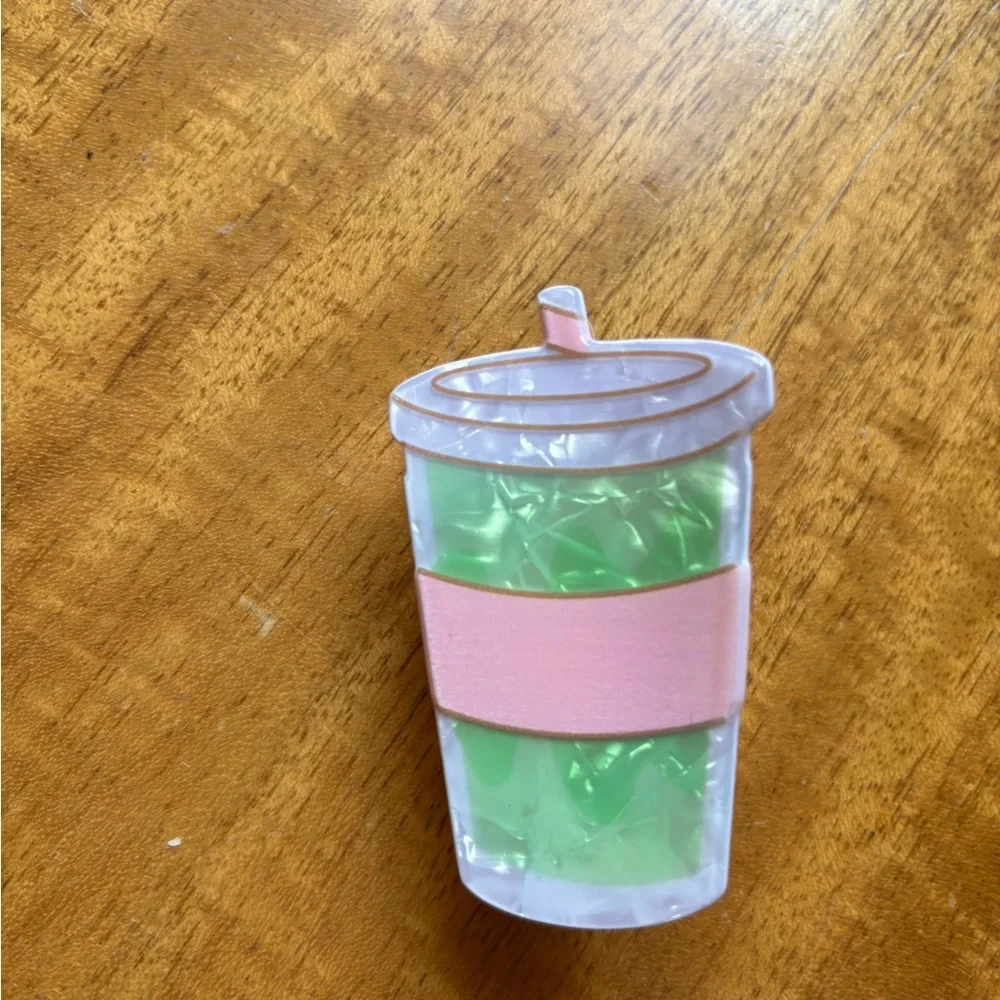 Cute Coffee Cup Claw Clips - Set of 2
